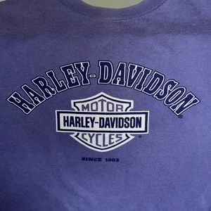 Vintage Purple Single-stitch Harley Davison Tee Sz XL